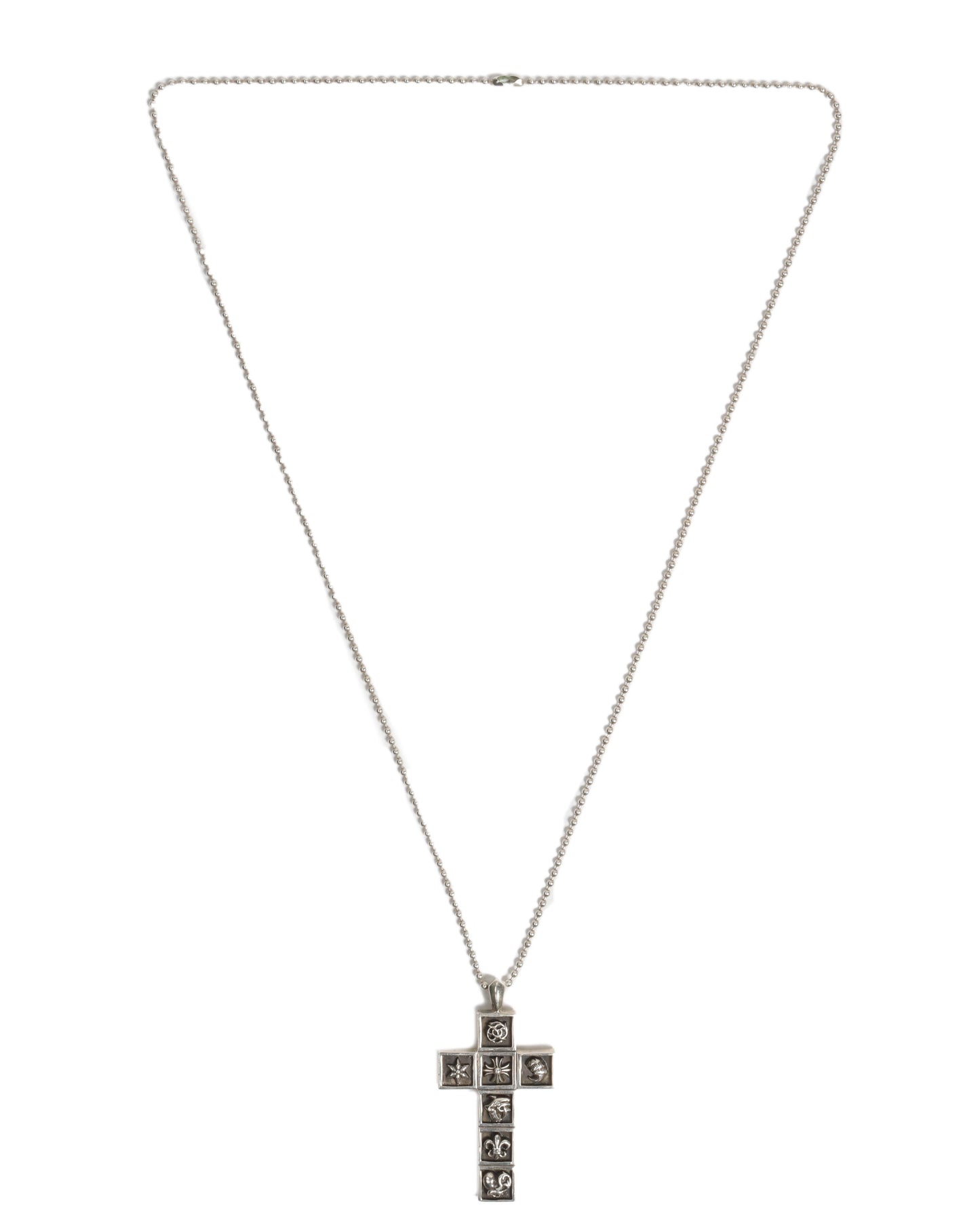 Multi-Emblem Cross Pendant w/ Chain