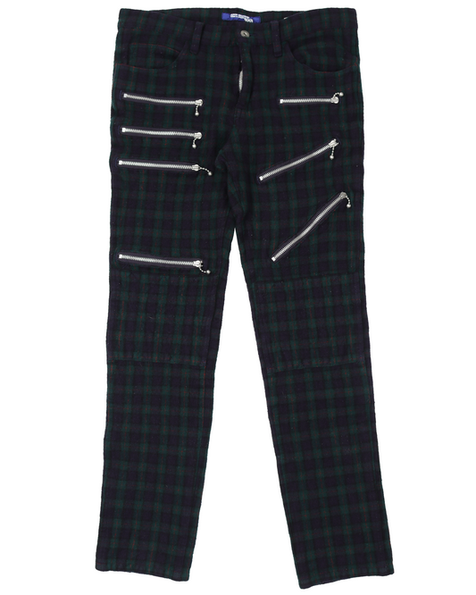 AW07 Plaid Zipper Pants
