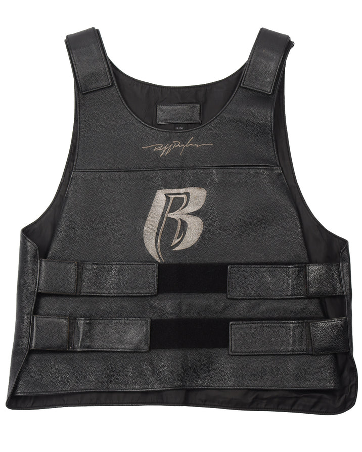90s Leather Ruff Ryders Member Vest
