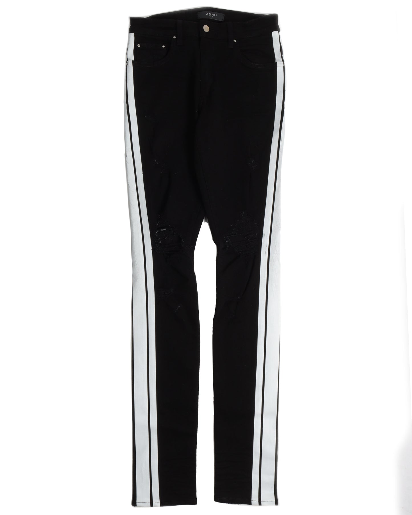 White Striped Jeans