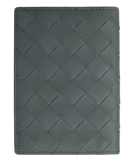 Intrecciato Leather Passport Case