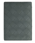 Intrecciato Leather Passport Case
