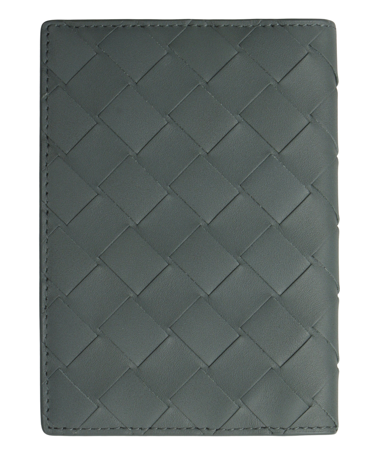 Intrecciato Leather Passport Case