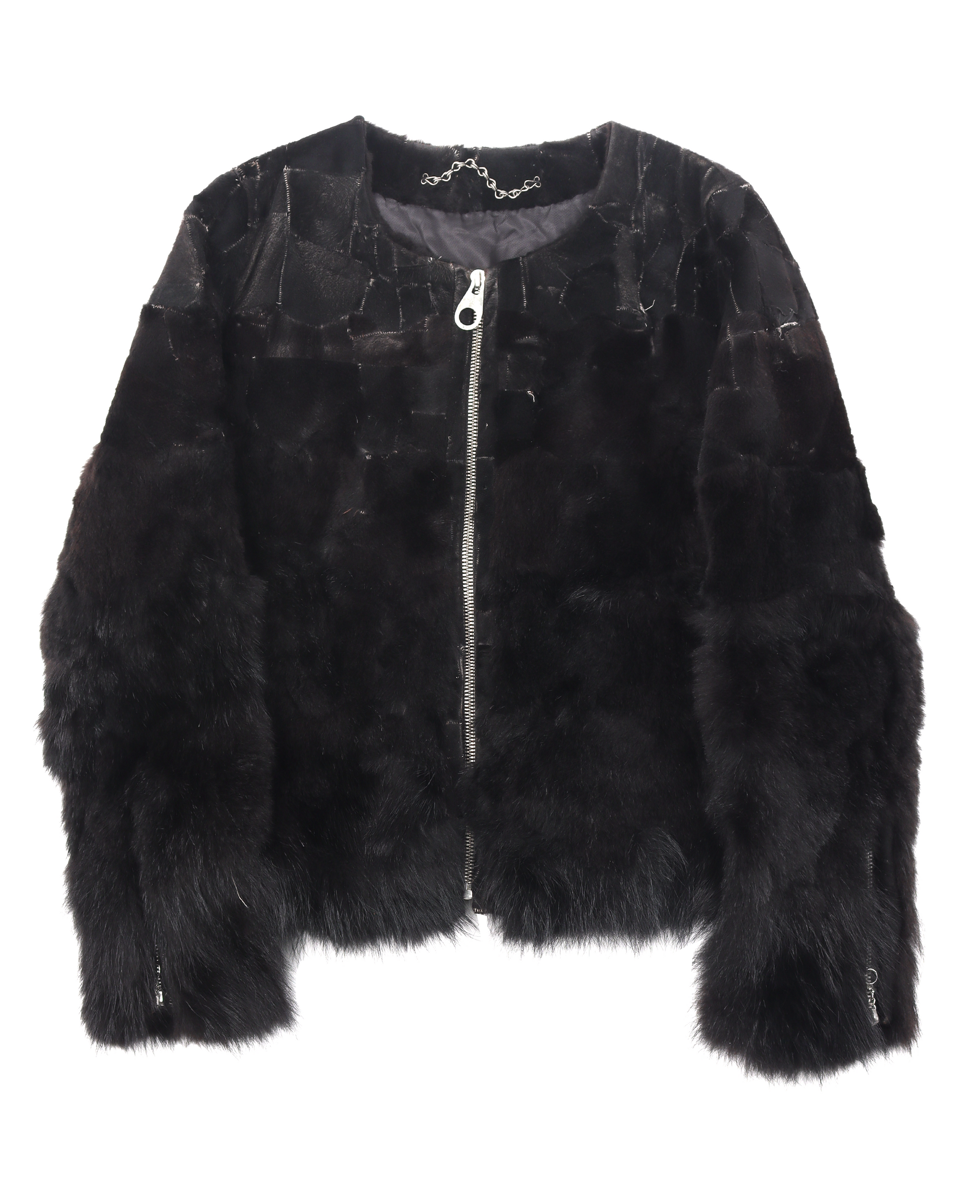 ARGUE - RACOON WOOL AIRY FUR KNIT  ブラック Archival Clothing Racoon Fur Jacket – Justin Reed
