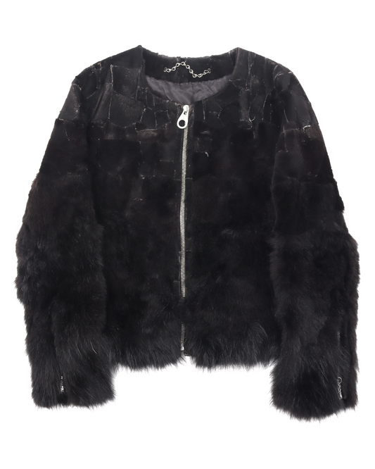 Archival Clothing Racoon Fur Jacket