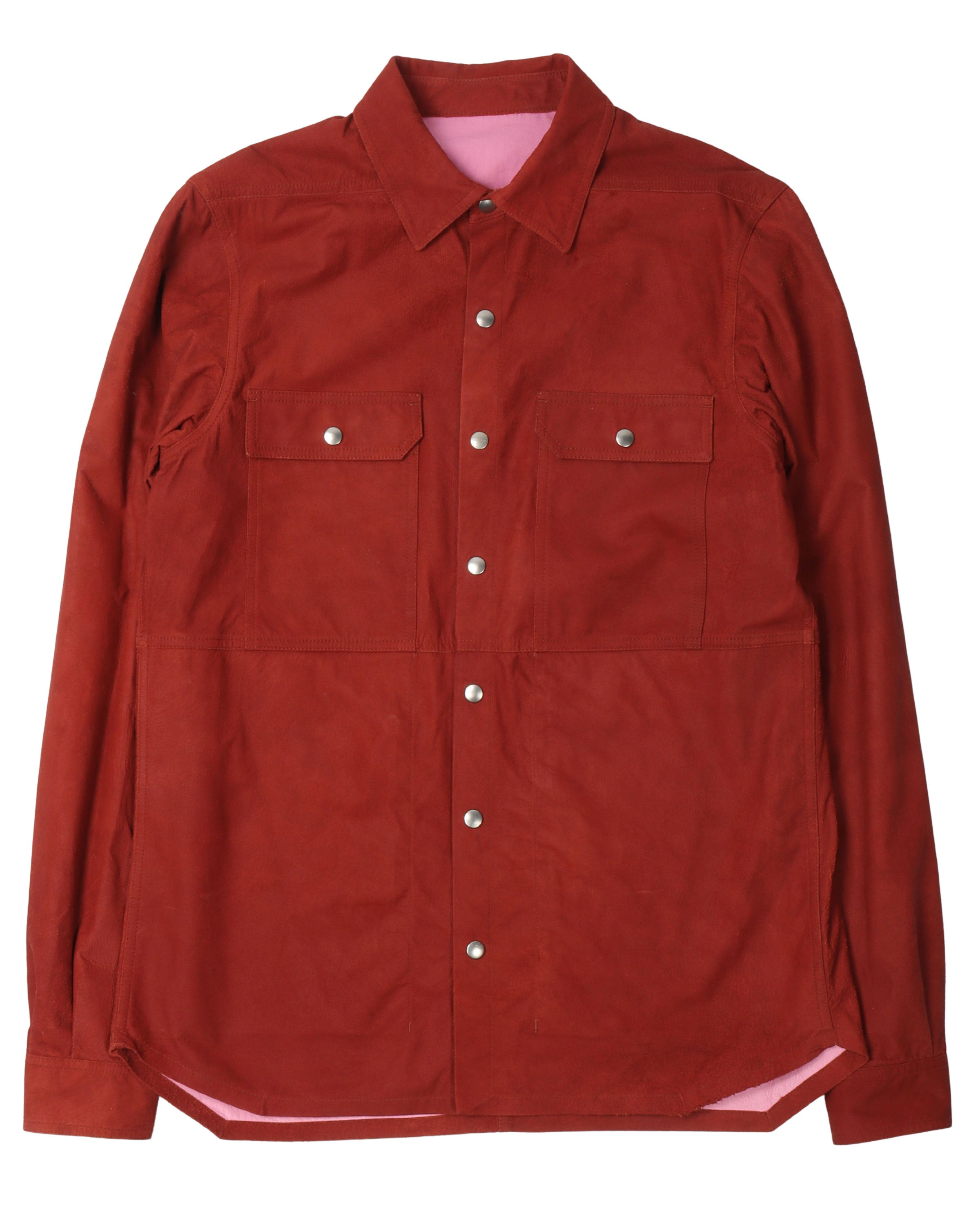 Phlegethon SS21 Suede Button Up Shirt