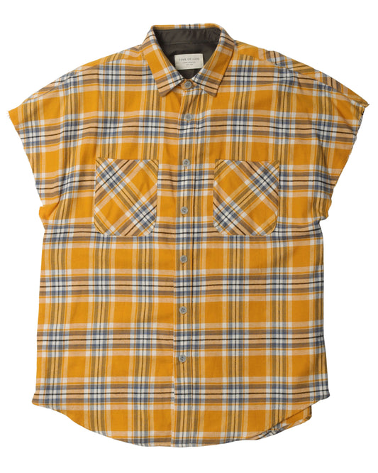 Fourth Collection Sleeveless Zipper Flannel Shirt