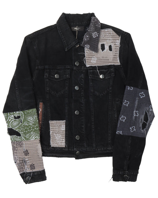 Paisley Patched Denim Jacket