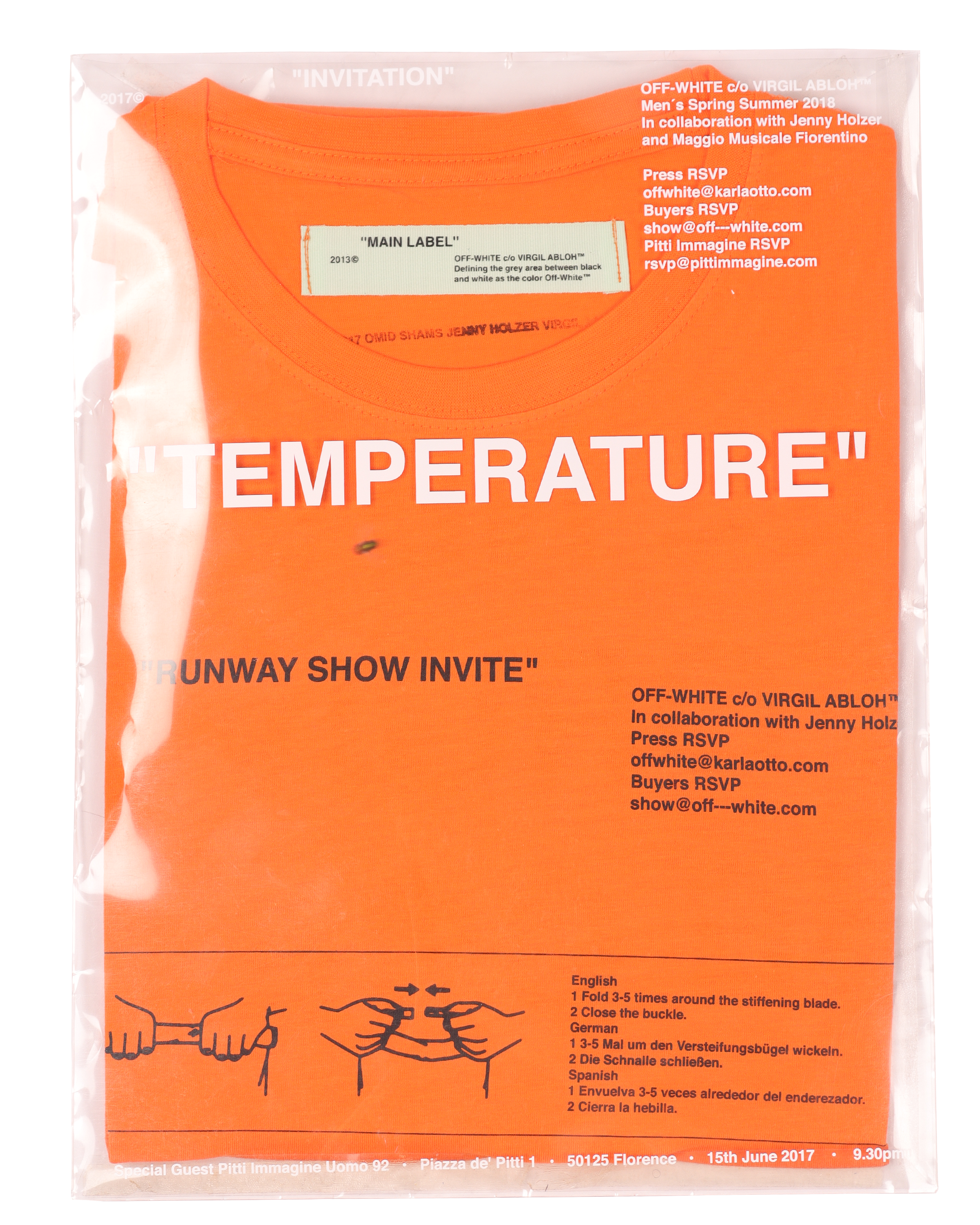 "Temperature" Runway Show Invite T-Shirt (2018)