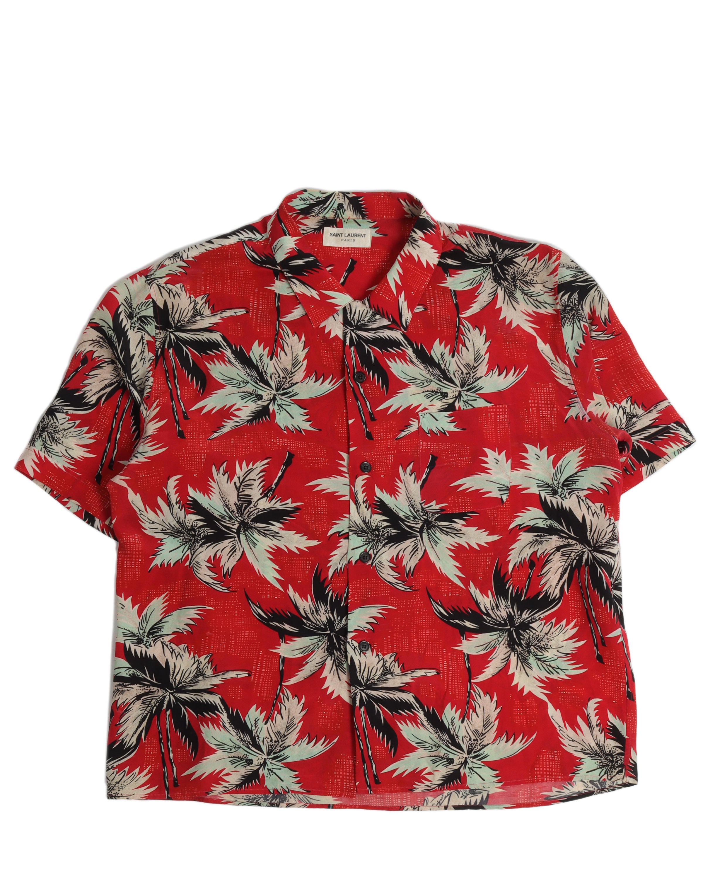 Red Floral Hawaiian T-Shirt