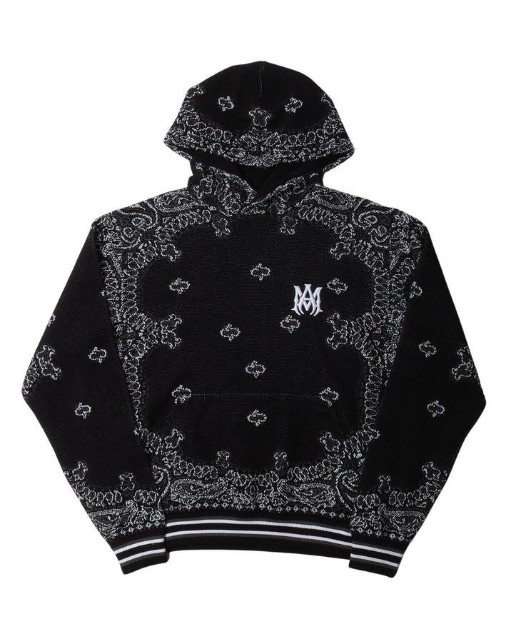 Cashmere Blend Paisley Hoodie