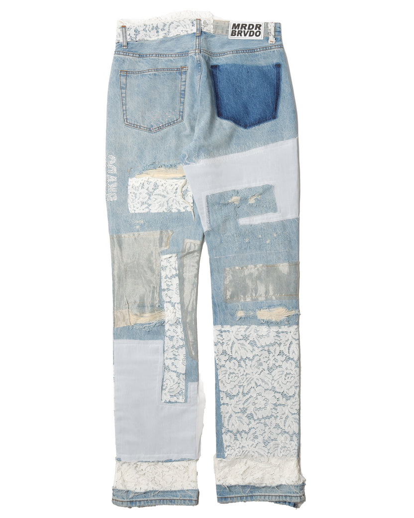 Patched Jeans