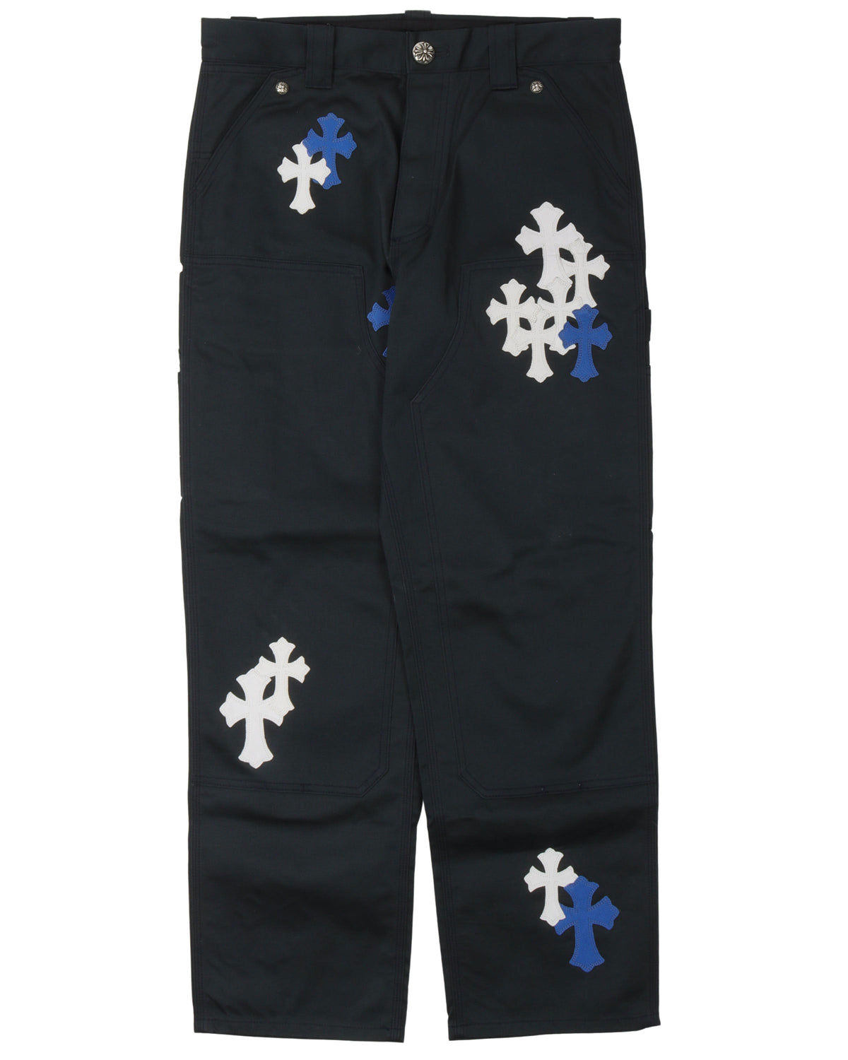 Double Knee Cross Patch Pants