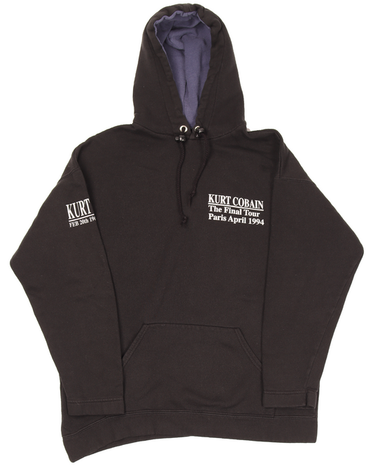 Kurt Cobain Final Tour Paris 1994 Hooded Sweatshirt