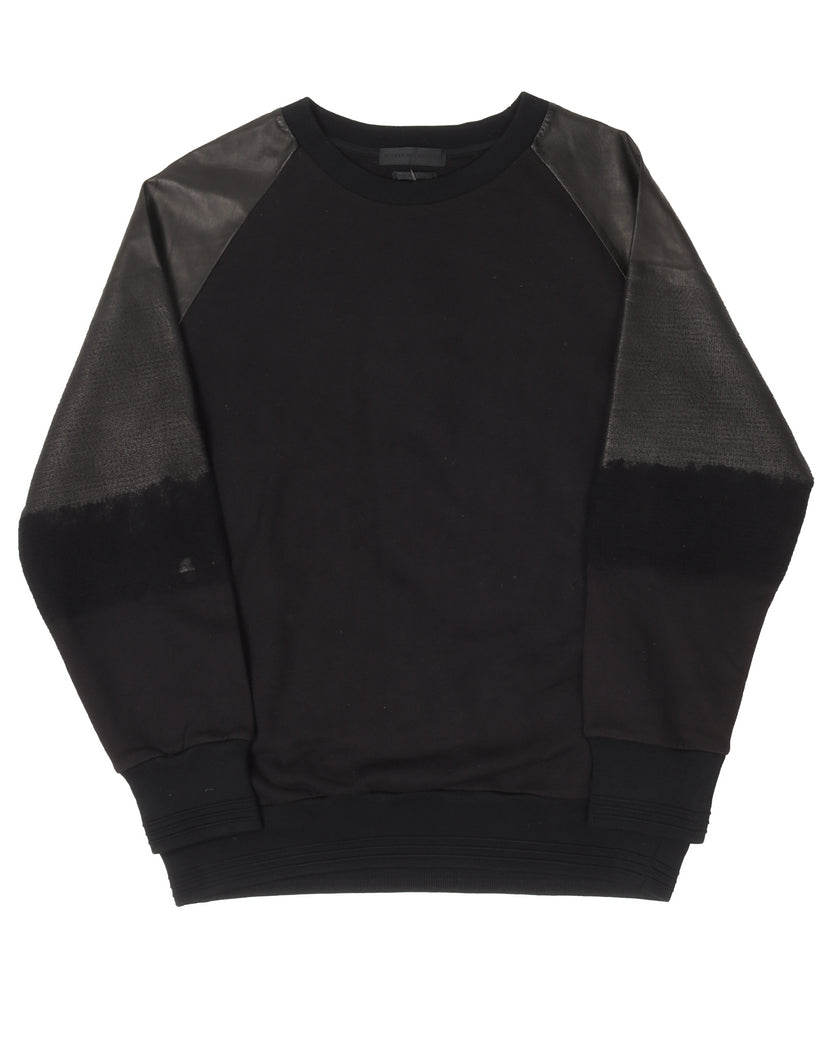 Hybrid Leather Sweater