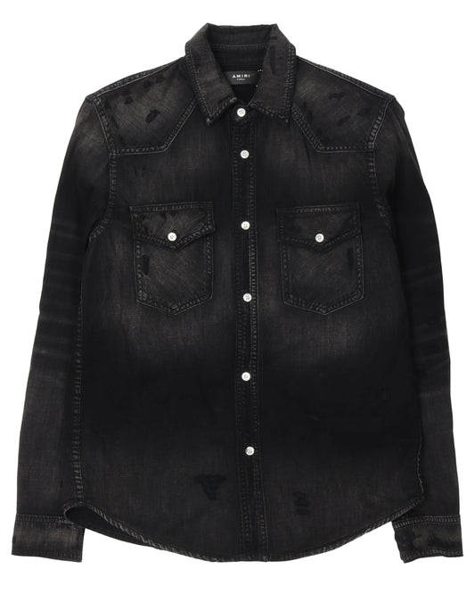 Camp Applique Denim Shirt