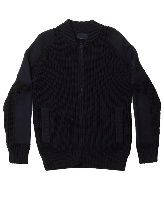 Knitted Zip up Sweater