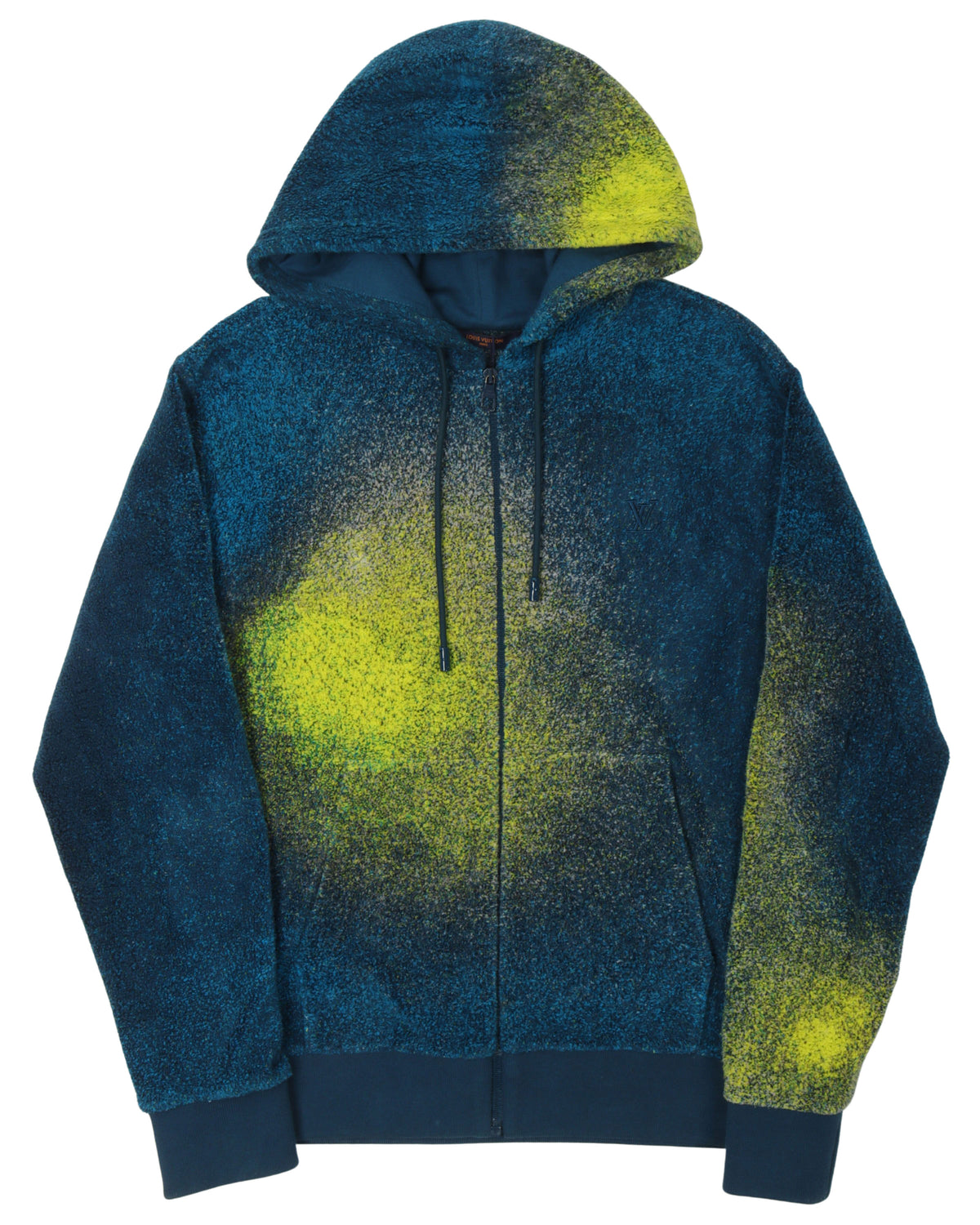 Paint Splatter Knit Zip Up