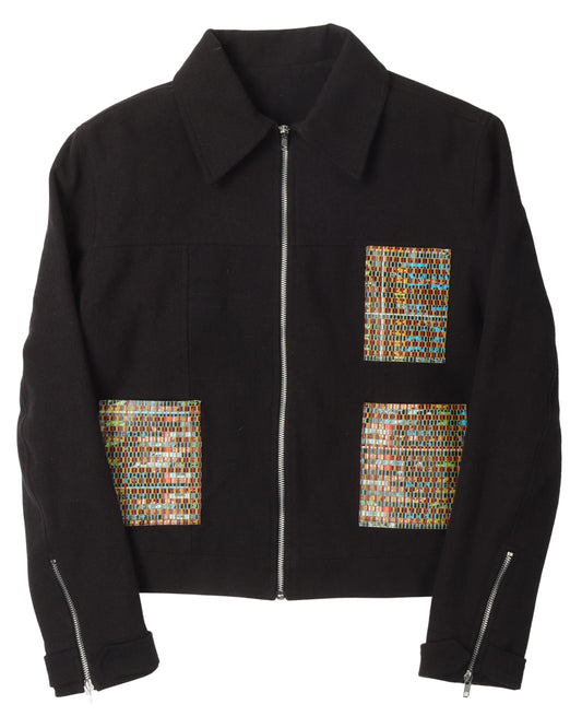 Abstract Patch Jacket