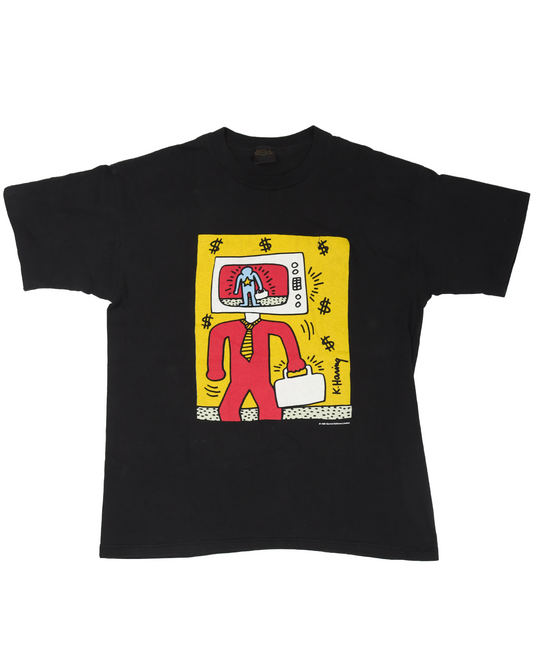 Keith Haring 'Television Head Businessman' T-Shirt