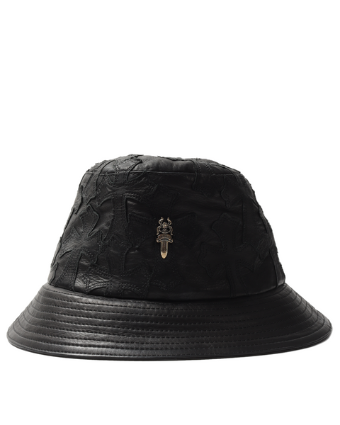 Chrome Hearts Leather Cross Patch Bucket Hat – Justin Reed
