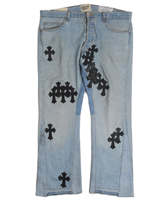 Gallery Dept. "La Flare" Cross Patch Denim