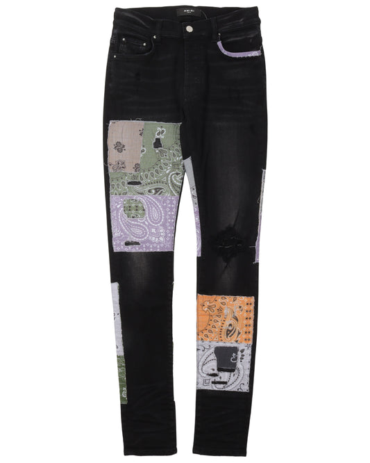 Bandana Patched Jeans