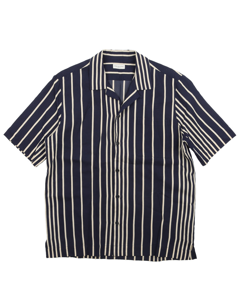 Striped Short Sleeve Button Shirt