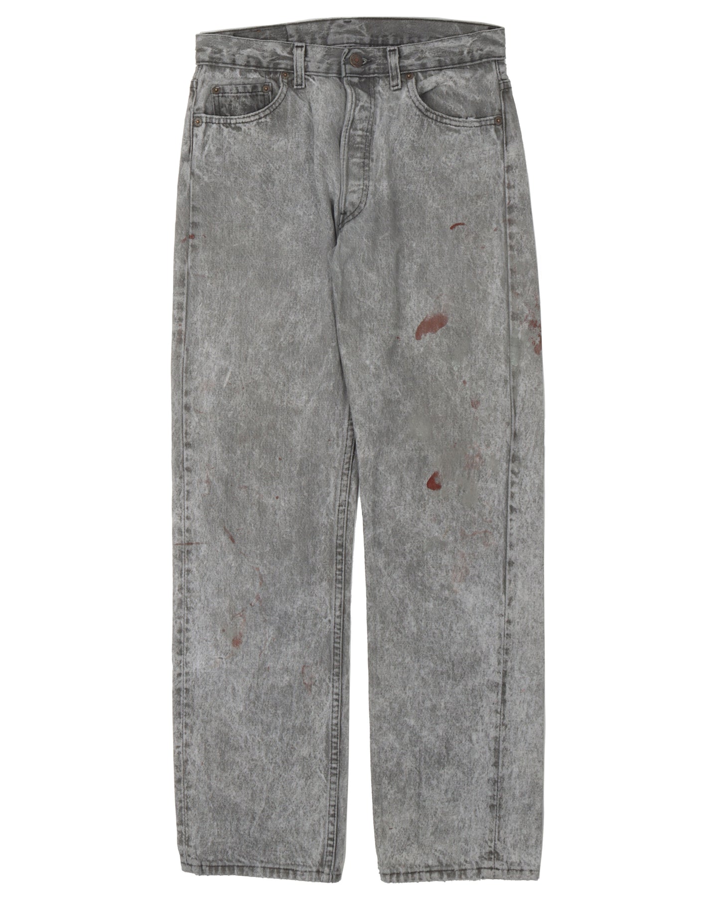 Levi's Acid-Washed 501 Paint Splatter Jeans
