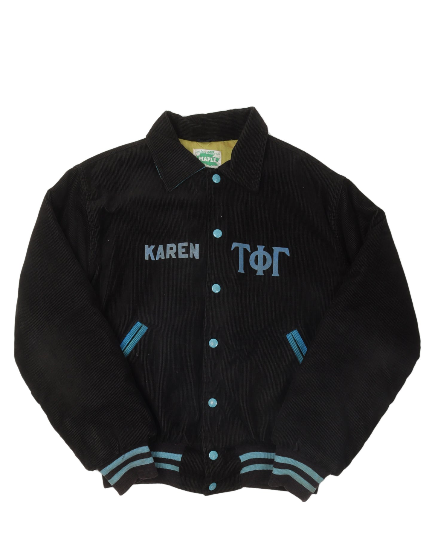 Corduroy Fraternity Varsity Jacket