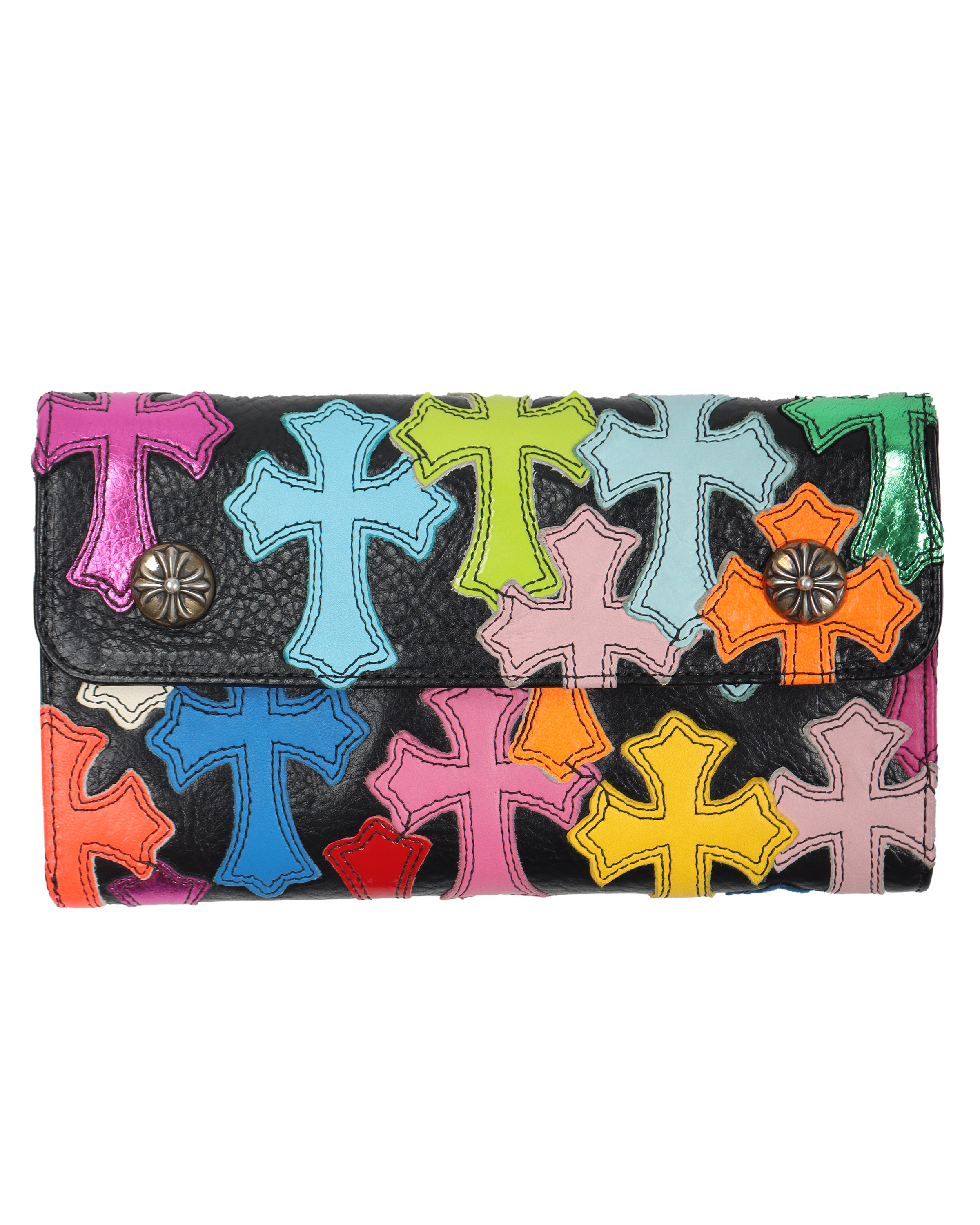 Multicolor Cross Patch 'WAVE' Wallet