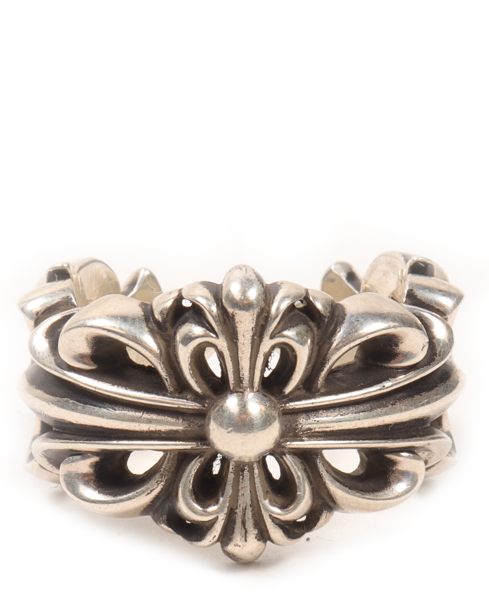 CHROME HEARTS ダブルフレアニーリング Buy Chrome Hearts Double Floral Ring Online at Groupie