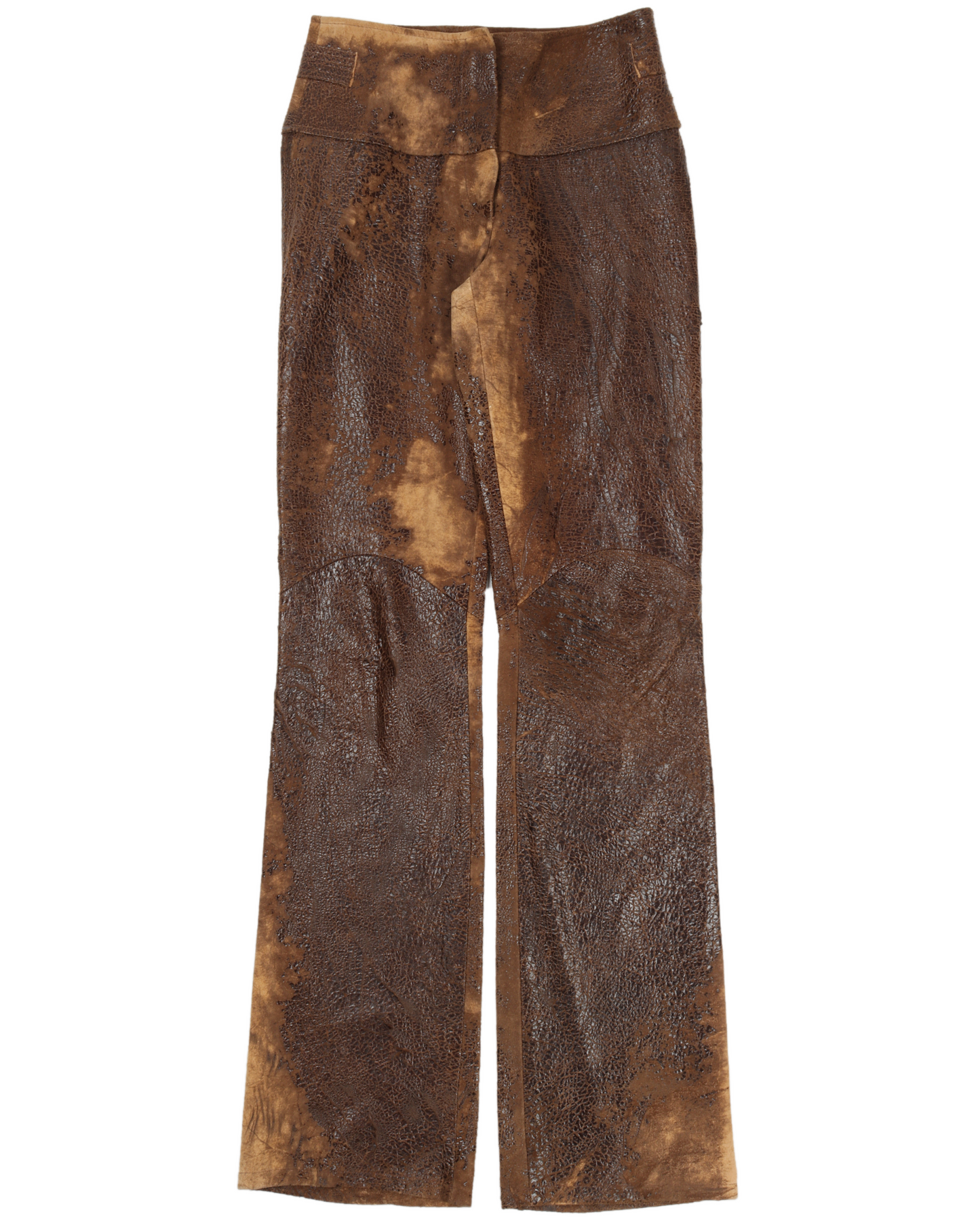 Textured Leather Pants
