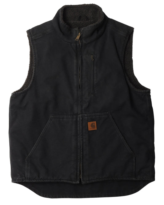 Canvas Shearling Lined Hunting Vest