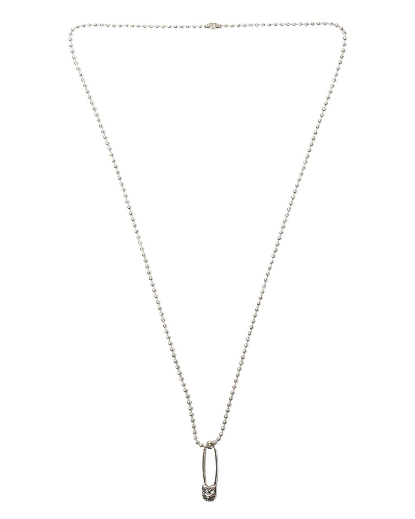 Diamond Embellished Paper Clip Pendant