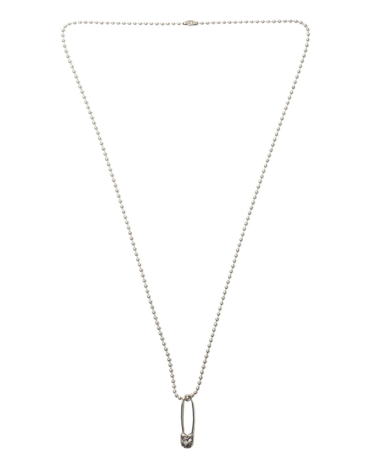 Diamond Embellished Paper Clip Pendant