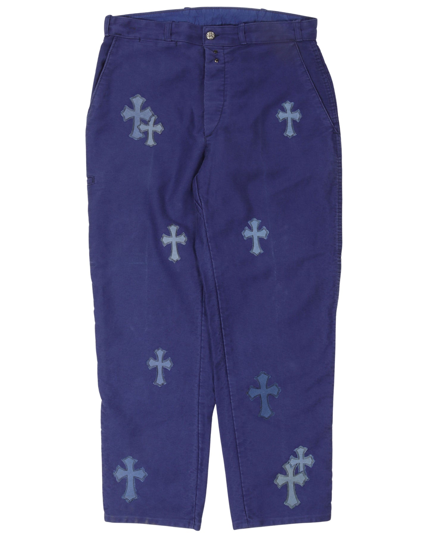Leather Cross French Work Pants