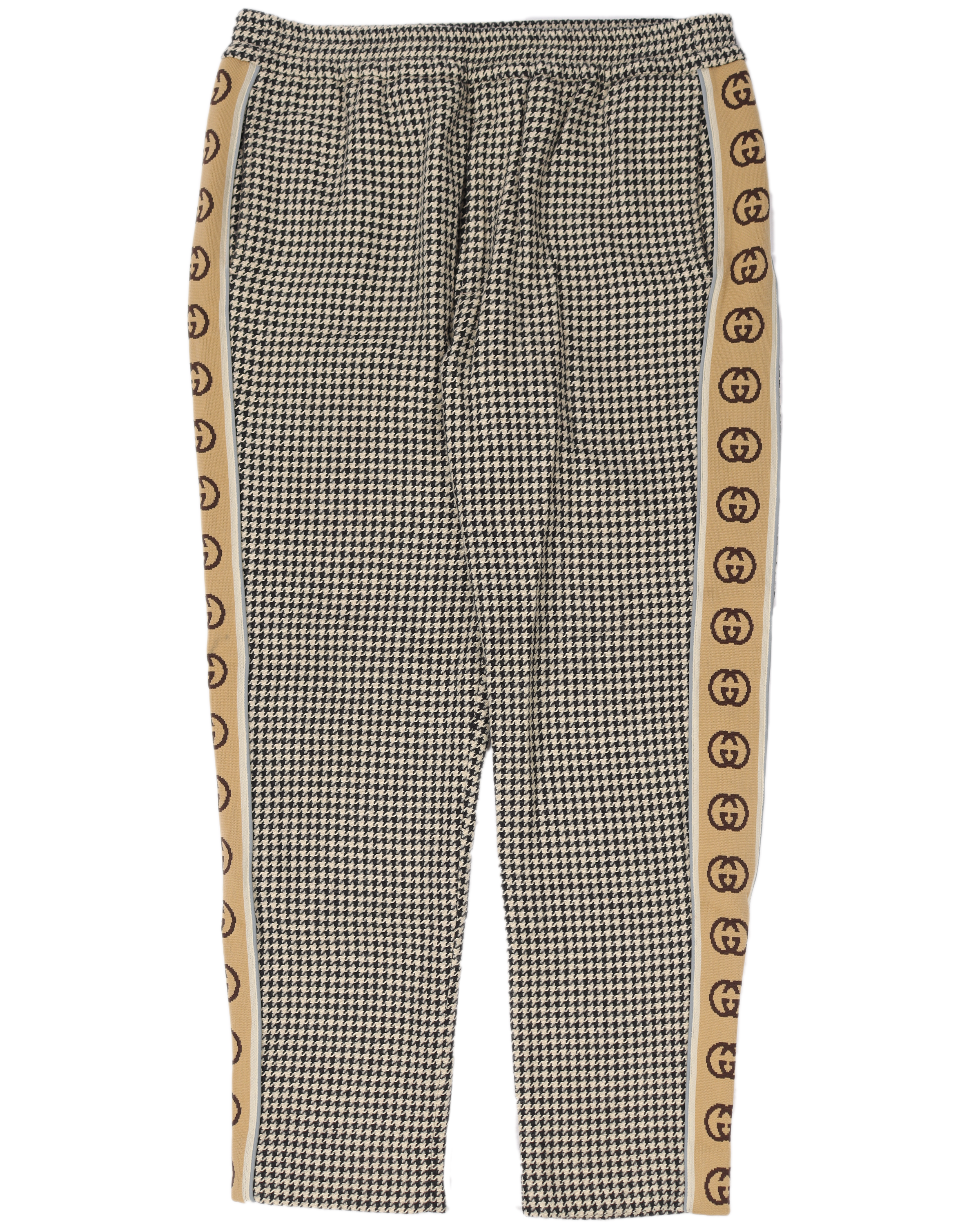 Wool "GG" Stripe Houndstooth Pants