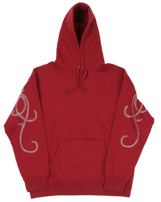 Rhinestone Script Hoodie