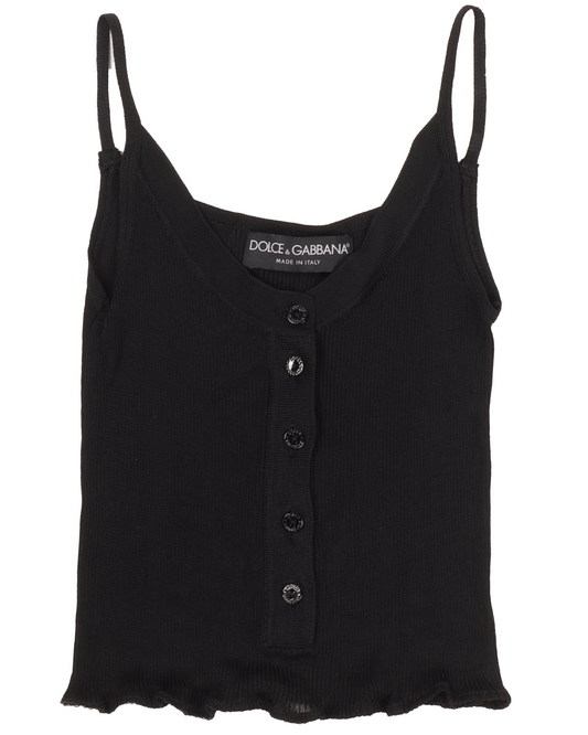 Button Up Knitted Camisole Top