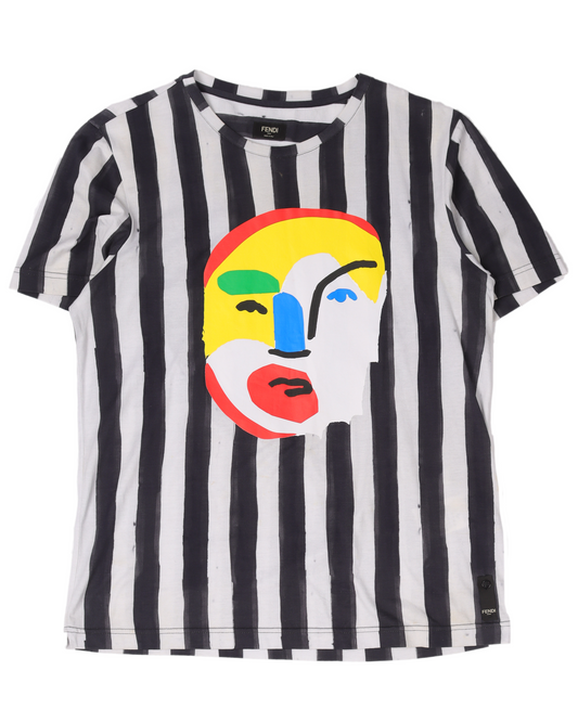 John Booth Portrait Striped T-Shirt