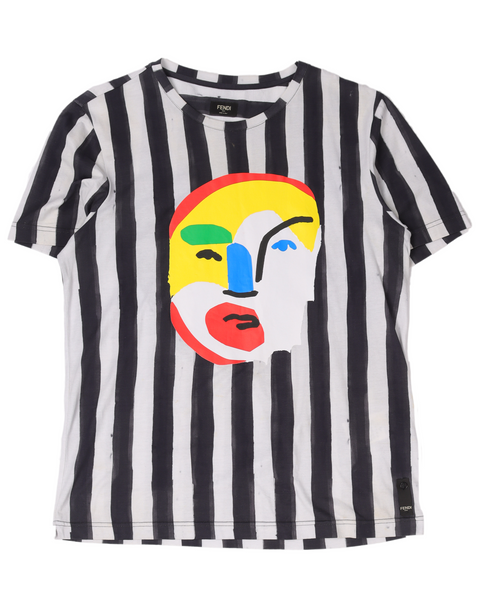 Fendi striped t shirt best sale