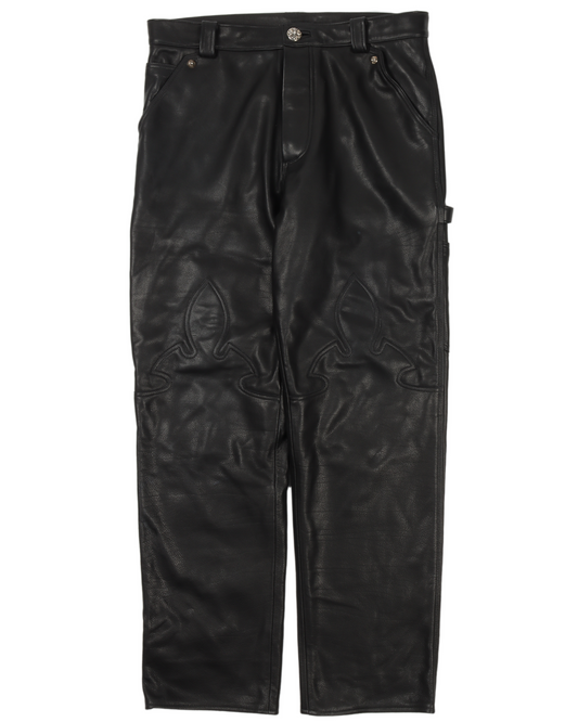 Leather Carpenter Pants