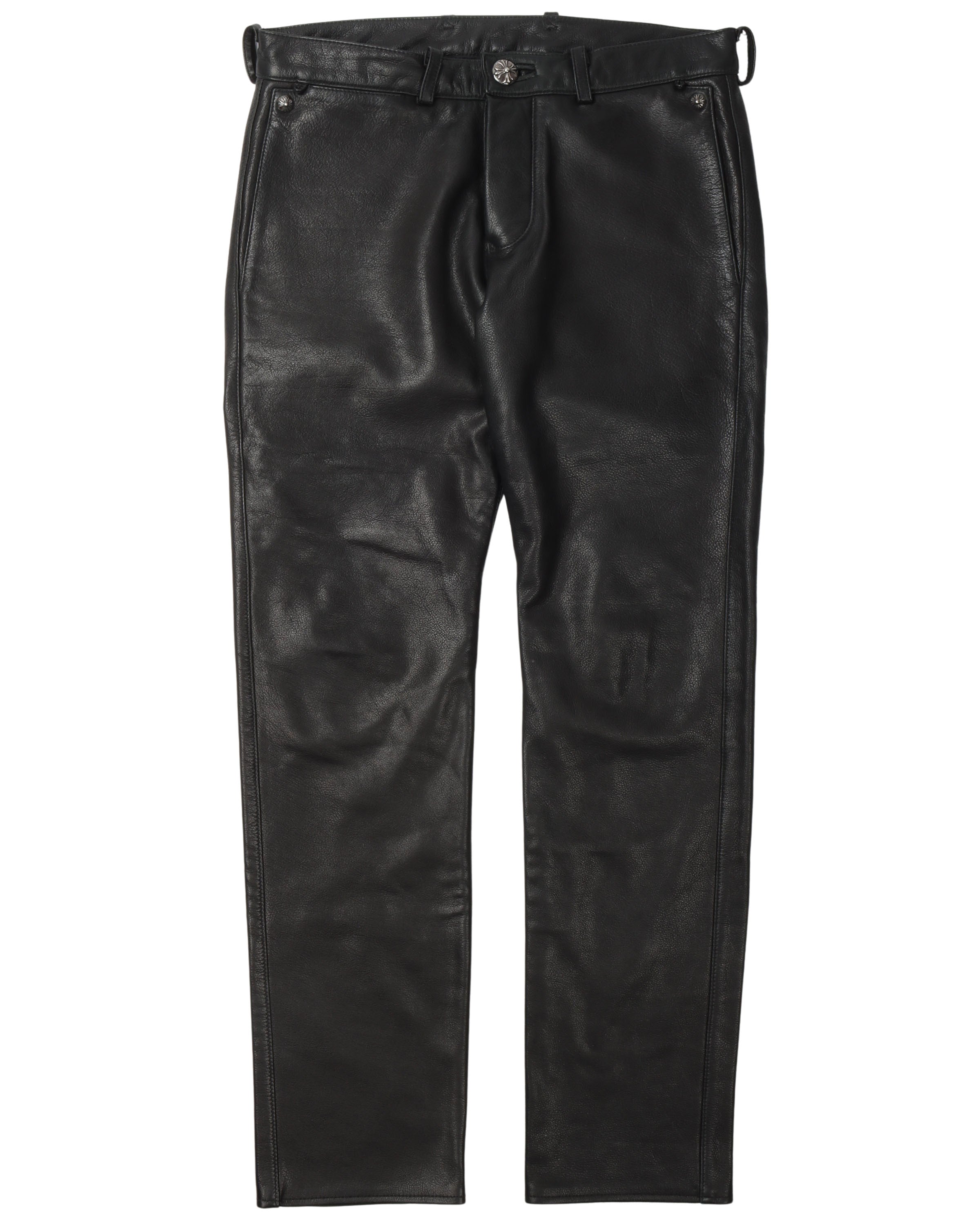 Slim Leather Pants