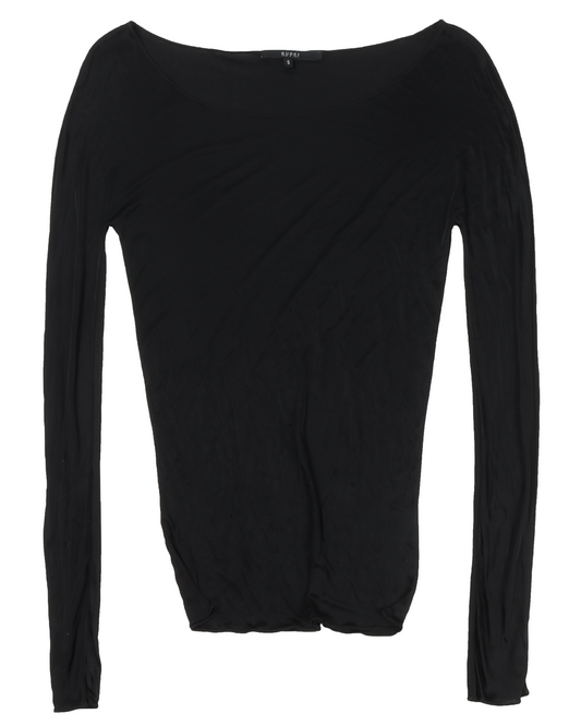 Tom Ford Era Bateaux Neck Long Sleeve Top
