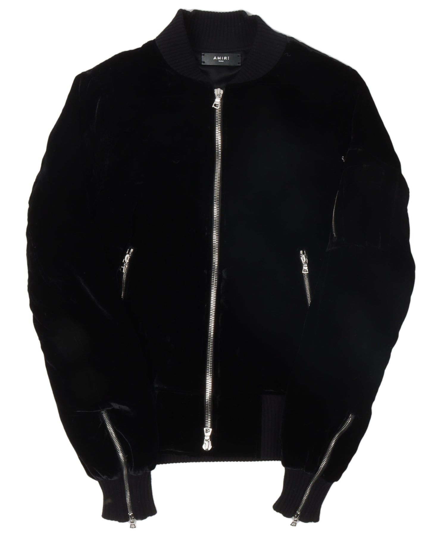 Velour Bomber Jacket