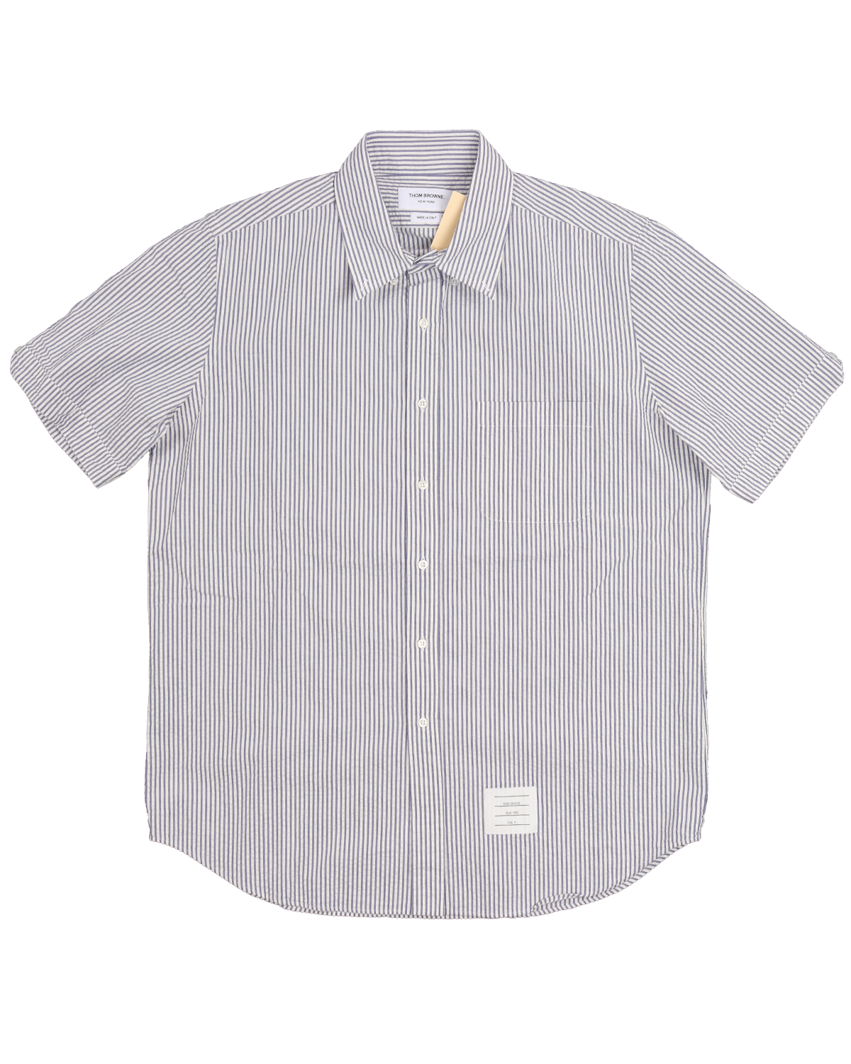 Straight Fit Short Sleeve Seersucker Shirt w/ Tags