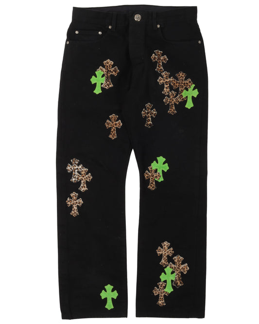 Leather Cross Jean