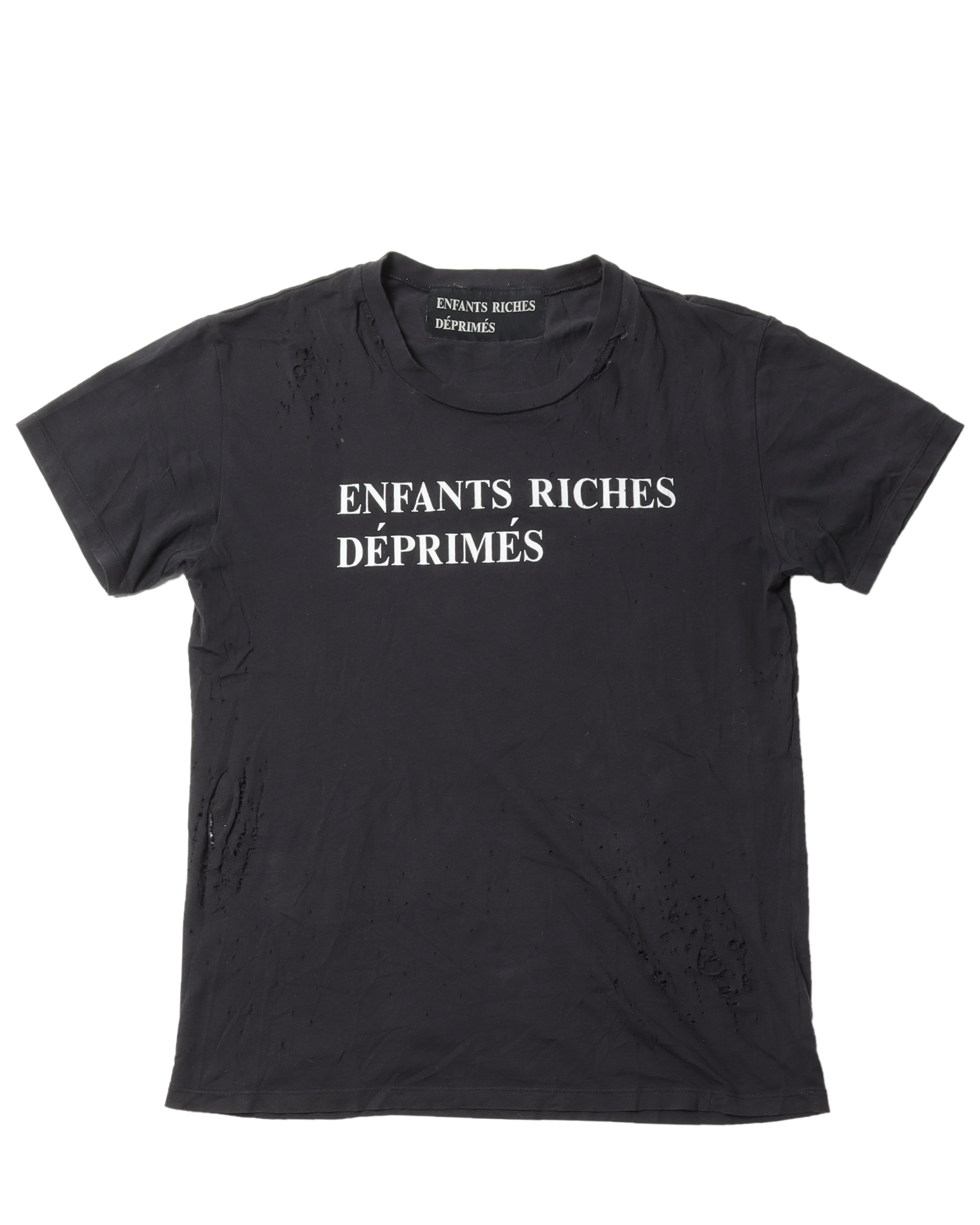 Black Distressed T-Shirt