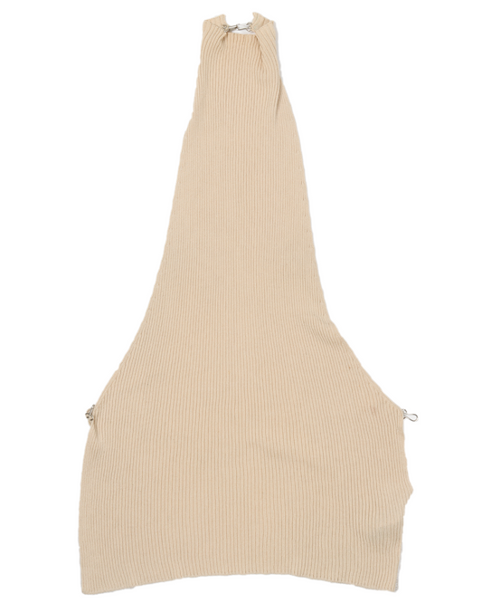 Tan Backless Top